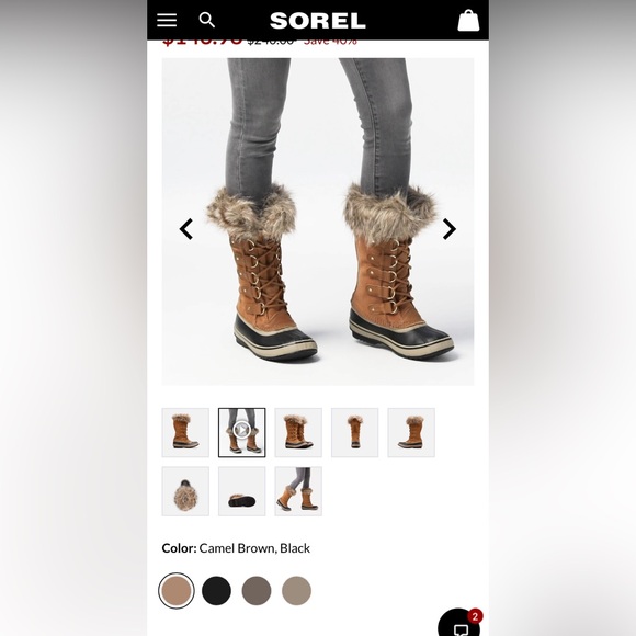 Women’s Sorel Joan of Arctic Winter Boots NWT, Size 9 - Picture 8 of 12